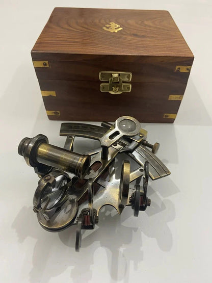 Nautical Solid Brass Kelvin N Huges Working Navigational Sextant